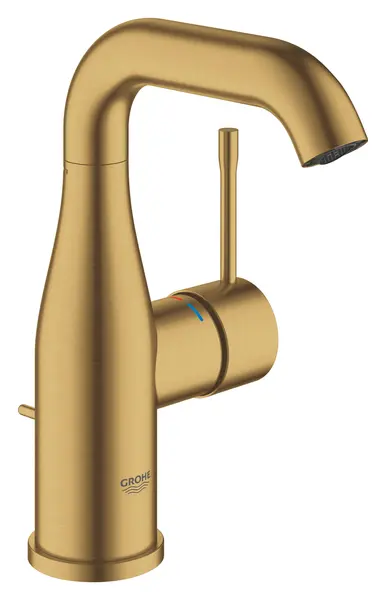 Baterie lavoar Grohe Essence 24173GN1, 3/8 inch, marimea M, pivotanta, cartus ceramic, ventil cu tija, mat, Cool sunrise