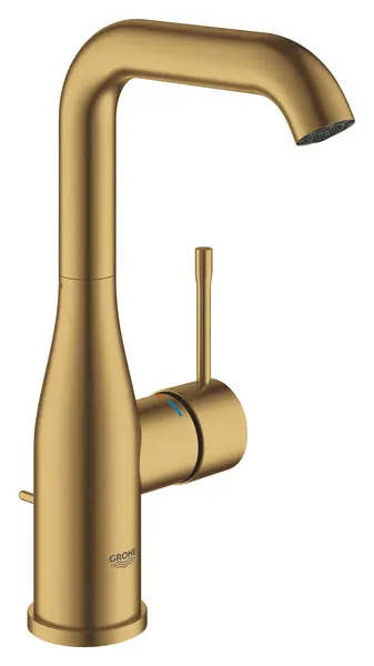 Baterie lavoar Grohe Essence 24174GN1, 3/8 inch, marimea L, pivotanta, cartus ceramic, ventil cu tija, mat, Cool sunrise