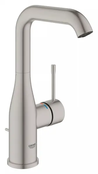 Baterie lavoar Grohe Essence 32628DC1, marime L, 244 mm, pivotanta, ventil, Otel satinat