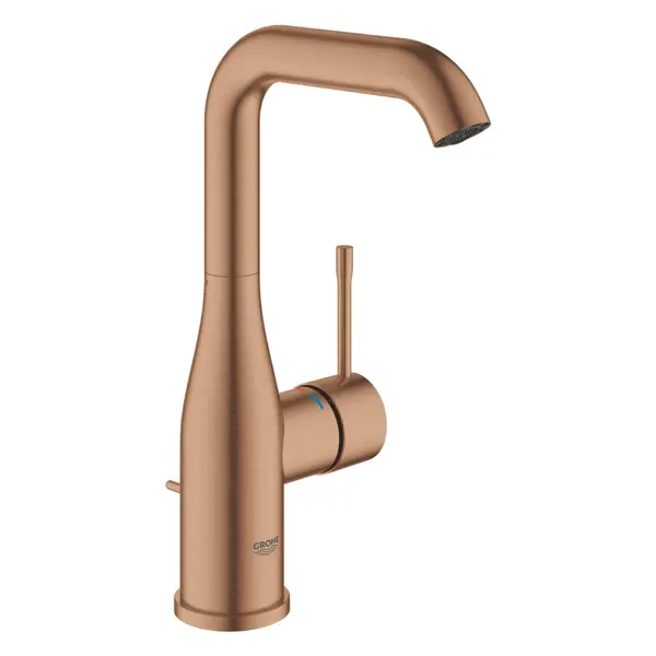 Baterie lavoar Grohe Essence 32628DL1, monocomanda, pipa inalta tip L, limitator debit, Brushed Warm Sunset