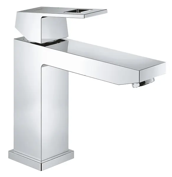 Baterie lavoar Grohe Eurocube 23446000, 1/2, monocomanda, marimea M, cartus ceramic, limitator, fara set evacuare, Crom