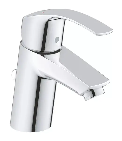 Baterie lavoar Grohe Eurosmart 23788002, racord 3/8 inch, marimea S, ventil, Crom lucios