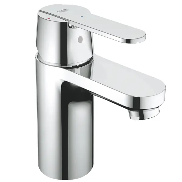 Baterie lavoar Grohe Get 23586000, 1/2, marimea S, monocomanda, cartus ceramic, evacuare push to open, Argintiu