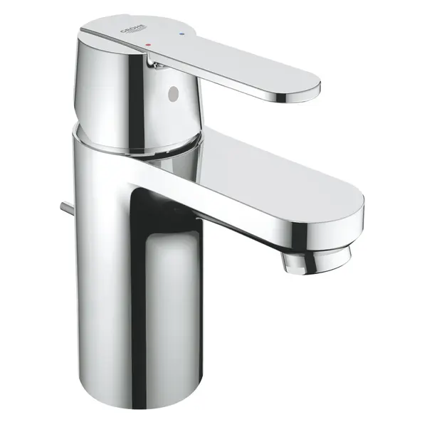 Baterie lavoar Grohe Get 32883000, 3/8, monocomanda, marimea S, cartus ceramic, limitator, set evacuare cu tija, Argintiu