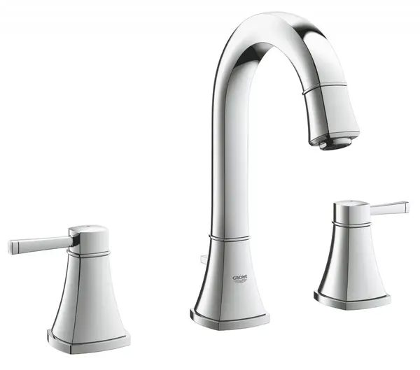 Baterie lavoar Grohe Grandera 20619000, racord 3/8 inch, L, 264 mm, ventil, Crom lucios