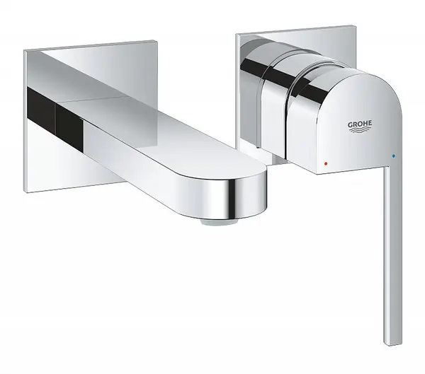 Baterie lavoar Grohe Plus 29303003, montare pe perete, monocomanda, marimea M, necesita set fixare, Crom