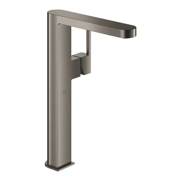 Baterie lavoar Grohe Plus 32618AL3, 3/8, marimea XL, monocomanda, cartus ceramic, evacuare push to open, mat, Hard Graphite