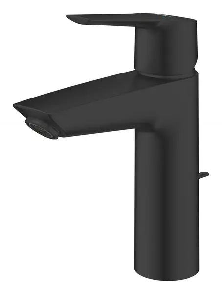 Baterie lavoar Grohe Start 234552432, marime M, 192 mm, ventil, Negru mat