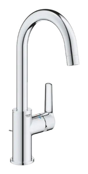 Baterie lavoar Grohe Start 23554002, 3/8, marimea L, monocomanda, cartus ceramic, evacuare cu tija, pivotanta, Crom