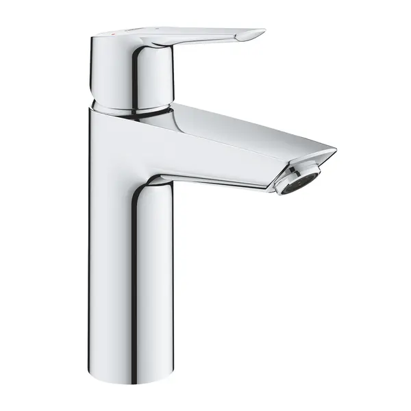 Baterie lavoar Grohe Start 23746002, 3/8, marimea M, monocomanda, cartus ceramic, pornire pe rece, evacuare push to open, Crom