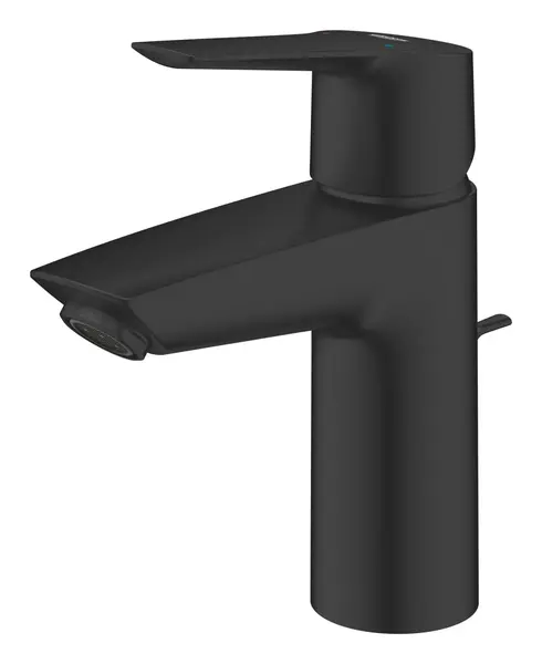 Baterie lavoar Grohe Start 242092432, marime S, 165 mm, ventil, Negru mat