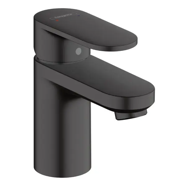 Baterie lavoar, negru mat, EcoSmart, Hansgrohe Vernis Blend 156 cm