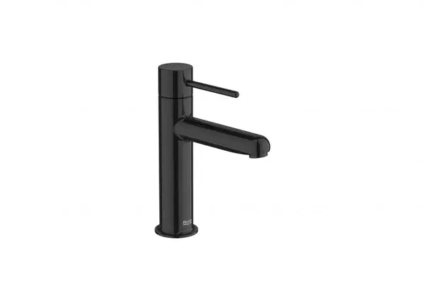 Baterie lavoar Roca NU A5A323FCN0, M, 175 mm, pornire rece, lucios, Negru titan