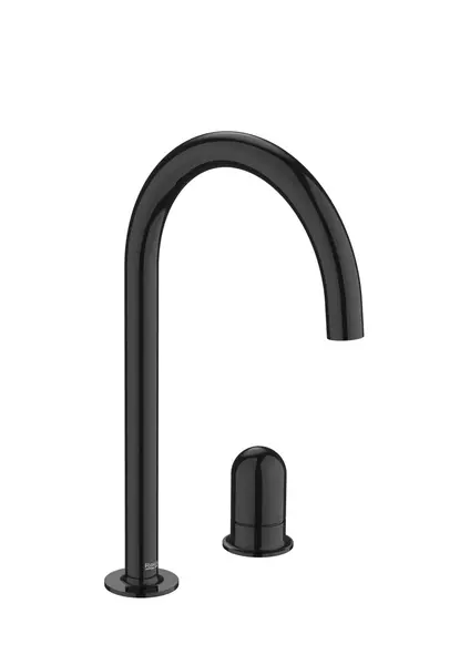Baterie lavoar Roca NU A5A3W3FCN0, L, 287 mm, lucios, Negru lucios