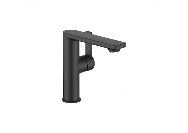 Baterie lavoar Roca Targa A5A405FNB0, M, 165 mm, pornire rece, mat, Negru