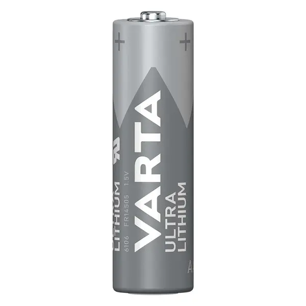 Baterie litiu 1.5V AA LR6 Varta, blister 4 bucăți