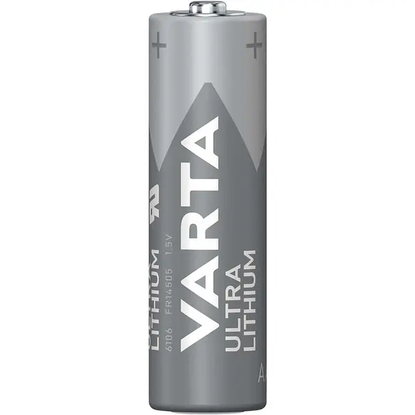 Baterie Litiu Varta 1.5V AA LR6, Dimensiuni 14.5 x 50.5 mm Blister 2, A0115444
