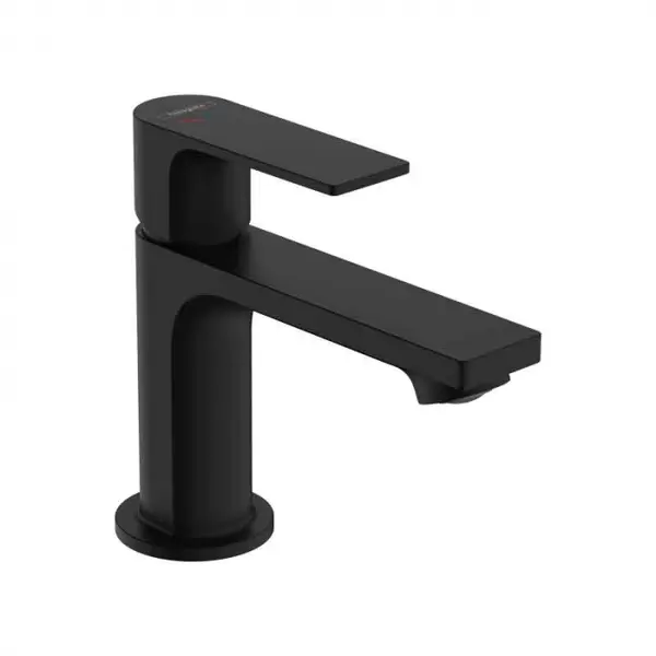 Baterie negru mat, tehnologie CoolStart, monocomanda, Hansgrohe Rebris E