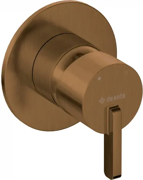 Baterie pentru dus, bronz, fara comutator, pentru corp ingropat, Deante Silia