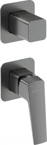 Baterie pentru dus, titan, cu comutator, pentru corp ingropat, Deante Blur