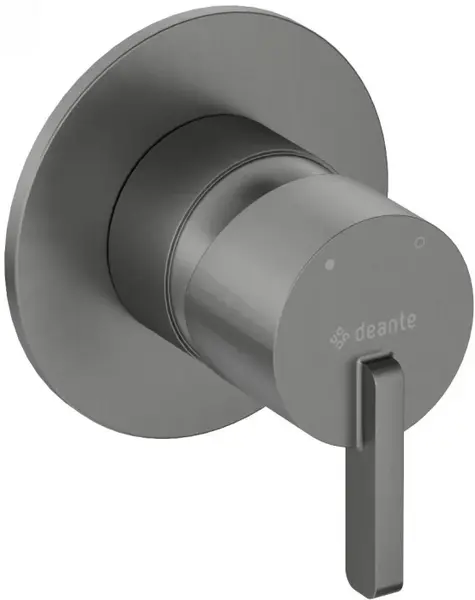 Baterie pentru dus, titan, fara comutator, pentru corp ingropat, Deante Silia