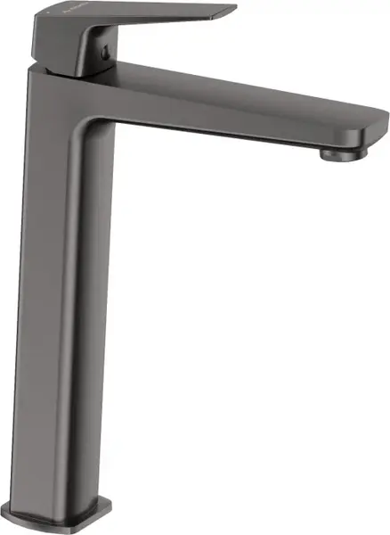 Baterie pentru lavoar, inalta, grafit, Deante Blur