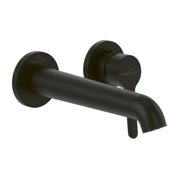 Baterie pentru lavoar, montaj incastrat, negru mat, VilleroyBoch Skyla
