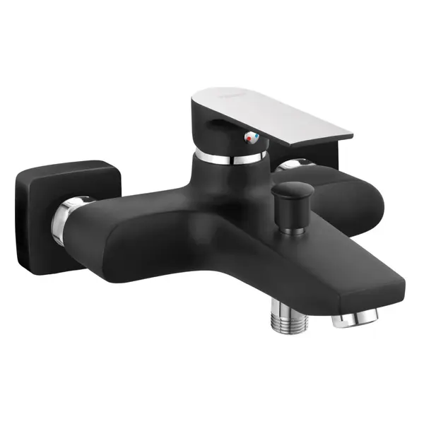 Baterie perete cada sau dus culoare negru Ferro, Algeo Square