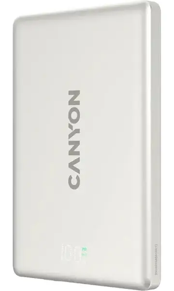 Baterie portabilă Canyon - OnPower 500, 5000 mAh, MagSafe, gri