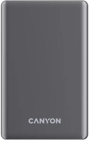 Baterie portabilă Canyon - OnPower 510 Slim, 10000 mAh, gri inchis