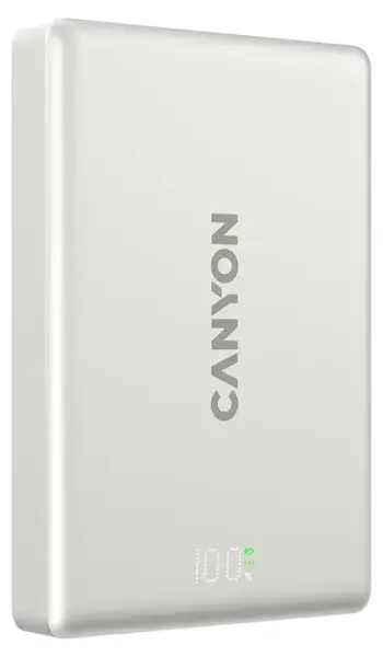 Baterie portabilă Canyon - OnPower 511, 10000 mAh, MagSafe, gri