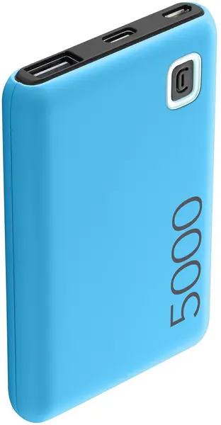 Baterie portabilă Cellularline - Essence, 5000 mAh, albastru