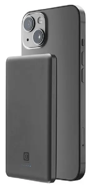 Baterie portabilă Cellularline - Magslim, 5000 mAh, gri
