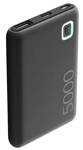 Baterie portabilă Cellularline - Thunder, 5000 mAh, Neagră