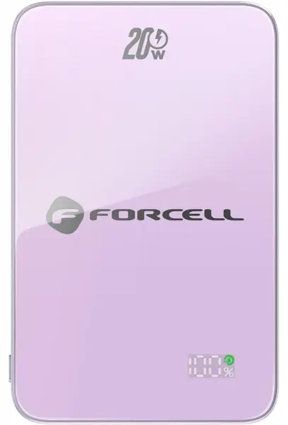 Baterie portabilă Forcell - F-Energy SuperSlim F5K8, 5000 mAh, MagSafe, mov