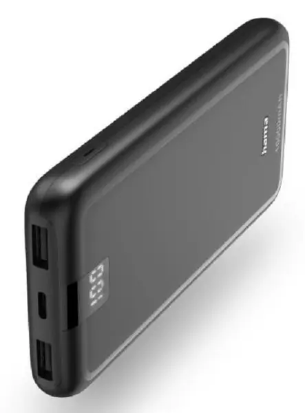 Baterie portabilă Hama - 201709, 10000 mAh, Neagră
