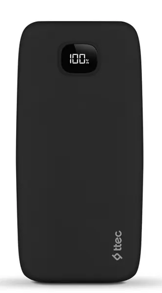 Baterie portabilă ttec - ChargeUp Pro LCD, 10 000 mAh, negru