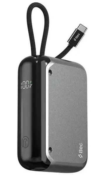 Baterie portabilă Ttec – ReCharger, 10000 mAh, 30W, neagră
