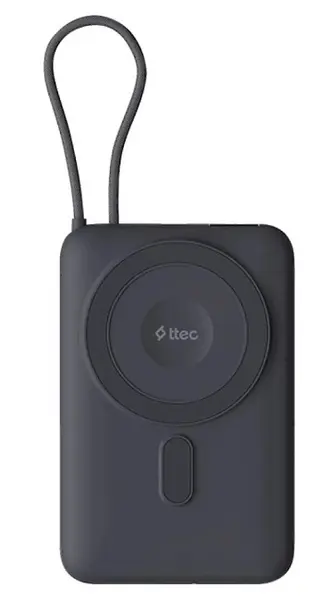 Baterie portabilă ttec - Recharger M LCD, 10 000 mAh, MagSafe, gri