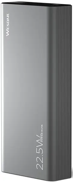 Baterie portabilă Wesdar - S301, 20000 mAh, gri