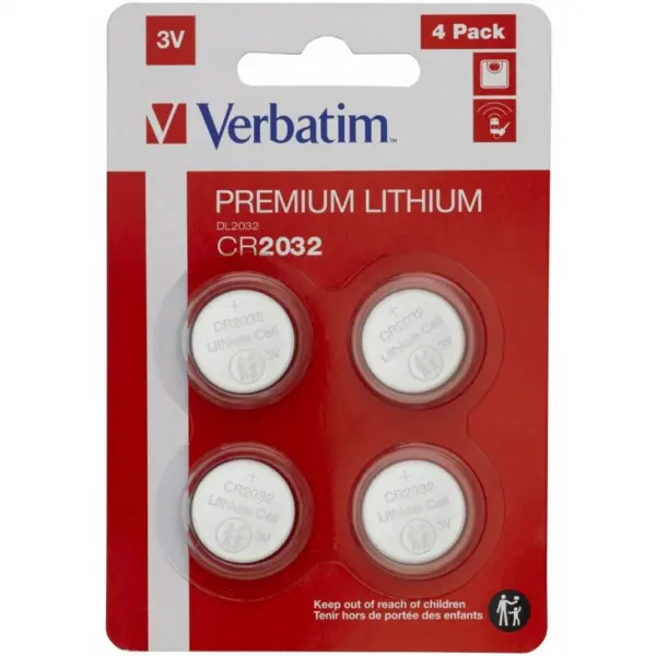 Baterie Verbatim, CR2032, Set 4 bucati 49533