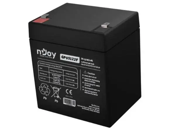 Baterie VRLA AGM pentru UPS-uri, Alarme, Backup CCTV 12V 5AH, Njoy GP05122F