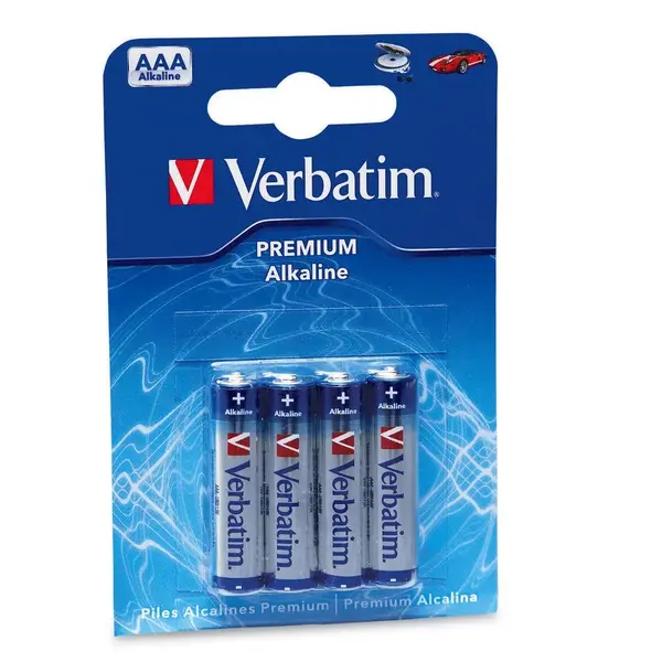 Baterii AAA LR03 Verbatim Alkaline 1.5V 4 bucati/Set Baterii AAA LR03 Verbatim Alkaline 1.5V 4 bucati/set