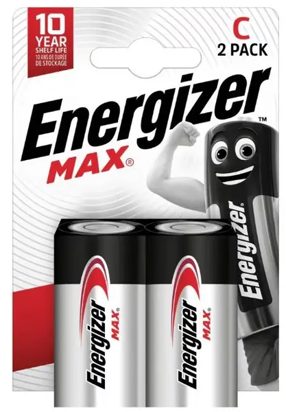 Baterii alcaline Energizer – Max C, LR14, 2 buc.