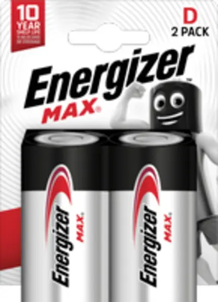 Baterii alcaline Energizer MAX - D/LR20, 2 buc.