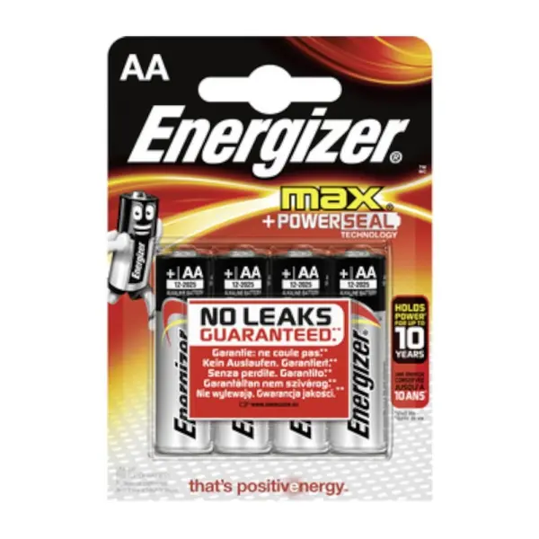 Baterii Alcaline, R6, Energizer, Max, Blister 4 Baterii