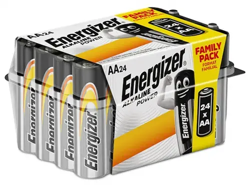 Baterii alkaline AA Energizer, 24 buc/box