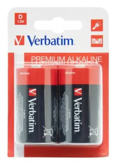 Baterii Alkaline Verbatim 49923, 2 buc