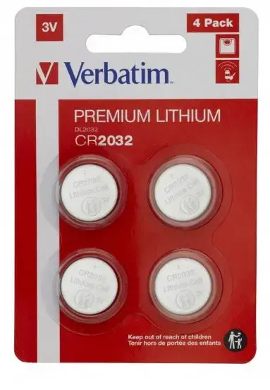 Baterii Lithium Verbatim 49533, CR2032, 3V, 4 buc