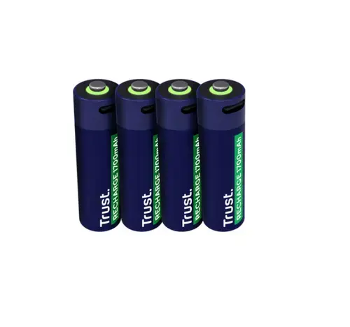 Baterii reincarcabile Trust TR-25631, AA, USB-C, 4 bucati (Albastru)